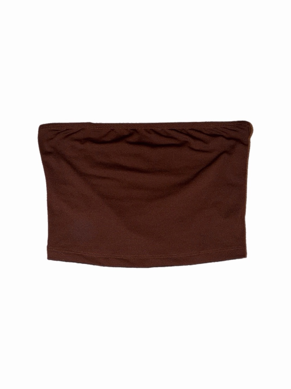 Shein Brown Strapless Tube Top 🥥